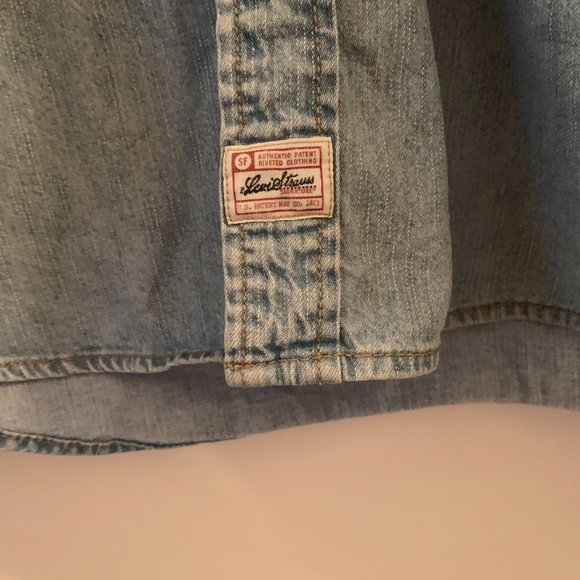 Levi Strauss signature 100% (denim style) long sleeve button up size XXL. - Picture 6 of 6